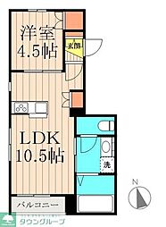 メゾン・浅草 1LDKの間取図画像