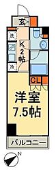 コンフォリア浅草橋 1Kの間取図画像