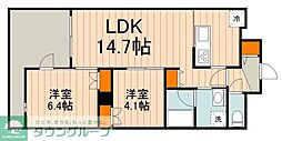 レガリア 2LDKの間取図画像