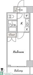 フォレシティ秋葉原 1Kの間取図画像