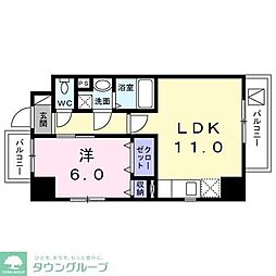 ベラカーサ江東 1LDKの間取図画像