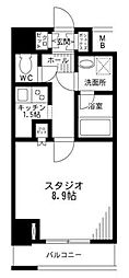 レジディア九段下 1Kの間取図画像