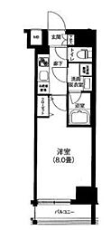 ティモーネ浅草リーヴァ 1Kの間取図画像
