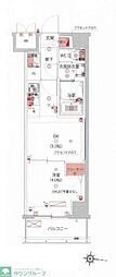 ハーモニーレジデンス東京大島ザ・ガーデン 1DKの間取図画像