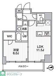 S-RESIDENCE新御徒町chiaro 1LDKの間取図画像