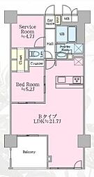 シルクボーテ 1SLDKの間取図画像