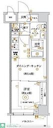 ガリシア亀戸水神 1DKの間取図画像