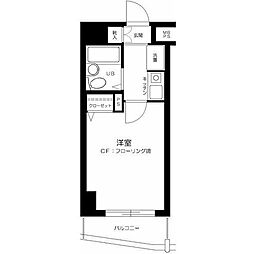 アーバンヒルズマンション浅草第2 1Kの間取図画像