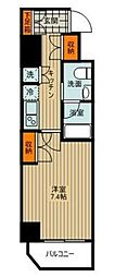 アイル秋葉原NORTH 1Kの間取図画像