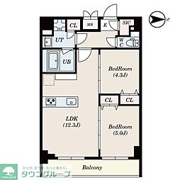 S-RESIDENCE瑞江 1SLDKの間取図画像