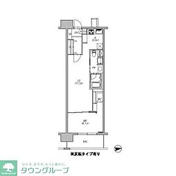ロイヤルパークス西新井 1LDKの間取図画像