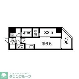 SEASONFLATS蔵前清住通り 1Kの間取図画像