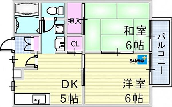 ピュアコートシミズ 102｜兵庫県神戸市西区水谷２丁目(賃貸アパート2DK・1階・40.92㎡)の写真 その2