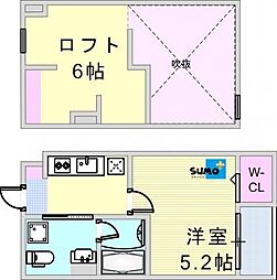 西新町駅 5.2万円