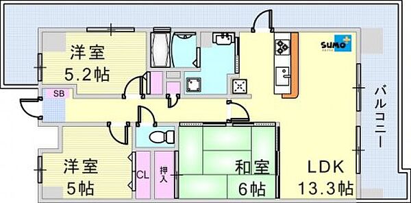 プレステージ明石魚住4 309｜兵庫県明石市魚住町西岡(賃貸マンション3LDK・3階・65.37㎡)の写真 その1