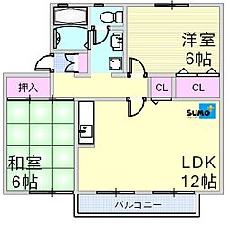 間取図画像 2LDK
