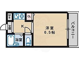 メゾン苅田 1Kの間取図画像