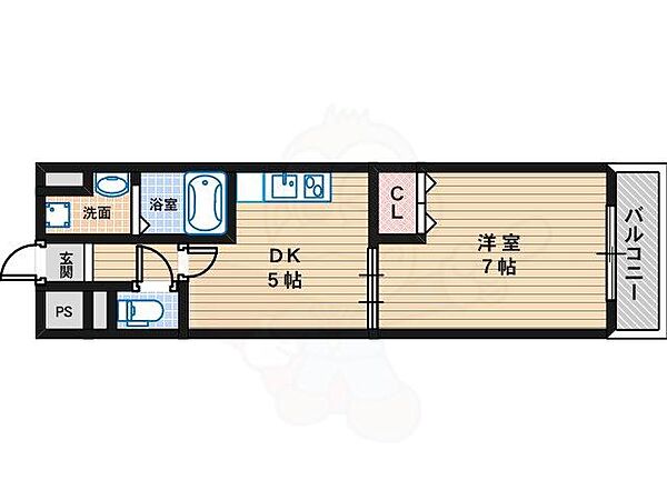 大阪府堺市北区長曽根町(賃貸マンション1DK・3階・28.32㎡)の写真 その2