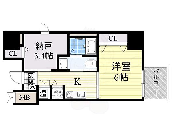 ディアコート宿屋町 ｜大阪府堺市堺区宿屋町東１丁(賃貸マンション1SK・1階・29.98㎡)の写真 その2