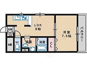 コートふじ  ｜ 大阪府大阪市住吉区大領４丁目（賃貸マンション1LDK・2階・34.00㎡） その2