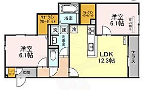 トミージュケヤキ  ｜ 大阪府堺市堺区向陵西町１丁（賃貸アパート2LDK・1階・60.81㎡） その2