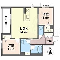 HARUなかもず  ｜ 大阪府堺市北区中百舌鳥町５丁（賃貸マンション2LDK・2階・59.85㎡） その2