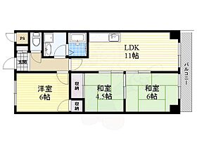 桃田マンション  ｜ 大阪府堺市中区八田北町（賃貸マンション3LDK・4階・58.00㎡） その2