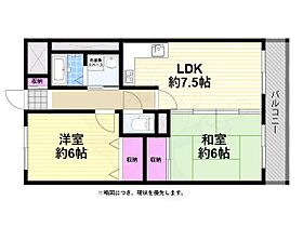 シャレー北花田  ｜ 大阪府堺市北区北花田町４丁（賃貸マンション2LDK・2階・50.00㎡） その2