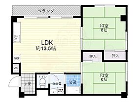 大阪府堺市堺区向陵東町２丁（賃貸マンション2LDK・2階・56.23㎡） その2