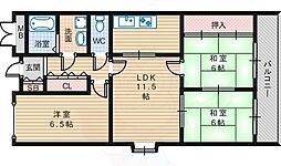 フレール天美 3階