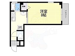 メープルコート 1Kの間取図画像