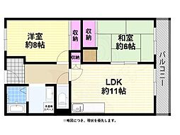 ノースコーポ 2LDKの間取図画像