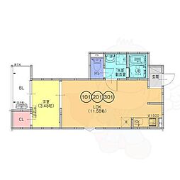 Fstyle南新町 3階/-