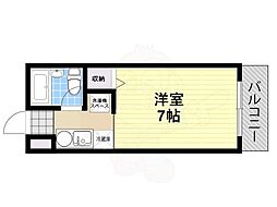 中谷ビル ワンルームの間取図画像