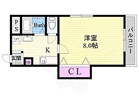 大阪府大阪市住吉区我孫子東３丁目（賃貸マンション1K・4階・26.01㎡） その2