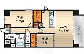 グレイス京橋  ｜ 大阪府大阪市都島区東野田町５丁目11番15号（賃貸マンション2LDK・7階・58.16㎡） その2