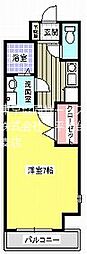 ルピナス井草 1Kの間取図画像