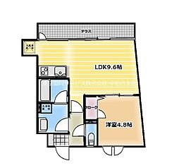 デザインメゾンy 1LDKの間取図画像