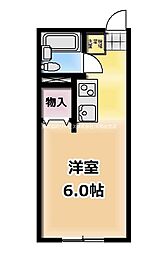 ジュネスハイムB ワンルームの間取図画像