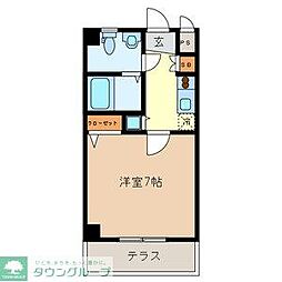 ベル　コンチェルト 1階1Kの間取り