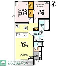 間取図画像 2LDK
