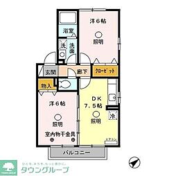 間取図画像 2DK