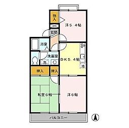 あずまじゅねす2 3DKの間取図画像