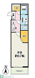 (仮称)キャメル蓮田2B 1Kの間取図画像