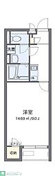 クレイノヴィラヴェルテ 1Kの間取図画像