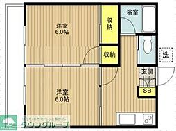 YAYOI 2Kの間取図画像