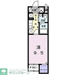 ケントク3 1Kの間取図画像