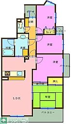 コスモ東岩槻 4LDKの間取図画像