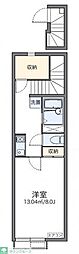 レオネクスト浦和領家 1Kの間取図画像