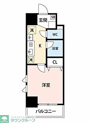 スパシエルクス大宮 1Kの間取図画像